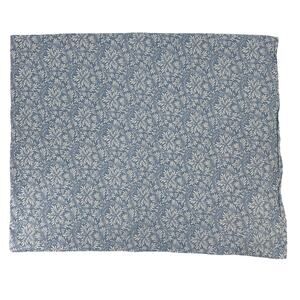 Williams Sonoma Blue White Floral Print Table Cloth 70" X 108" 100% Cotton